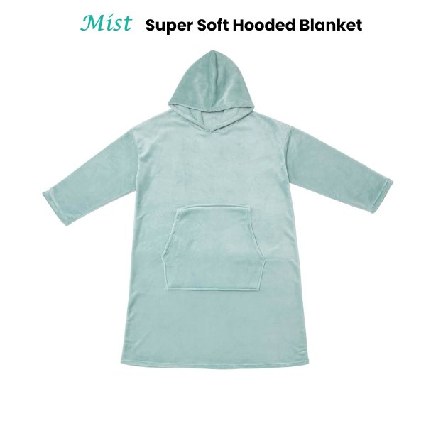 accessorize mist super soft hooded blanket small/medium