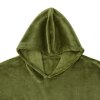 accessorize moss green super soft hooded blanket small/medium accessorize moss green super soft hooded blanket small/medium