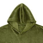 accessorize moss green super soft hooded blanket small/medium