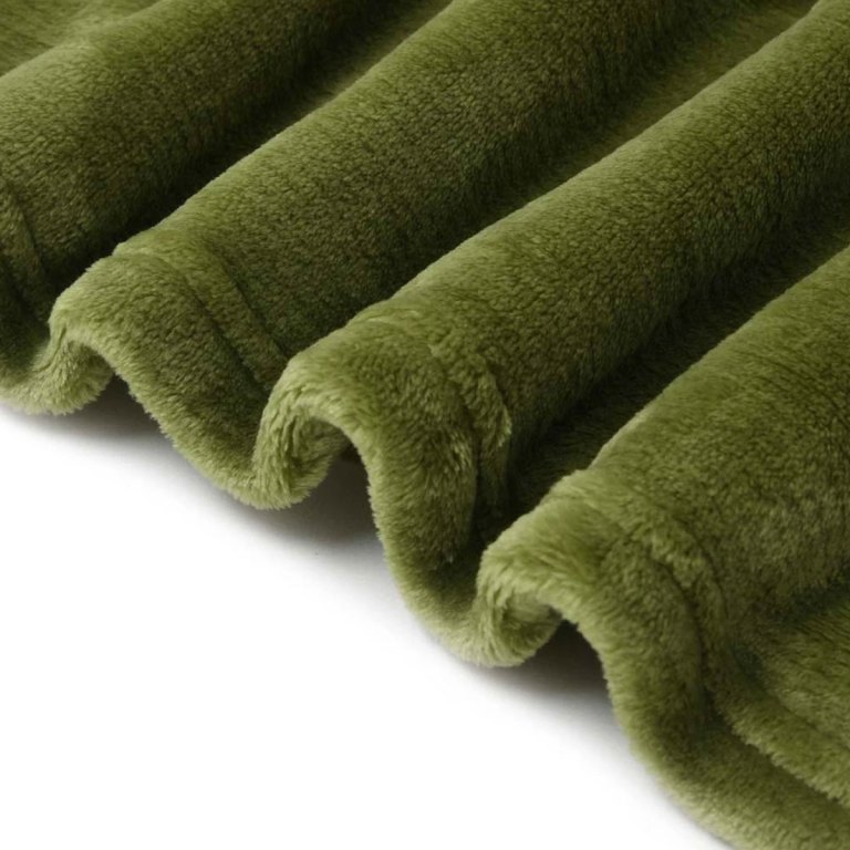 accessorize moss green super soft hooded blanket small/medium