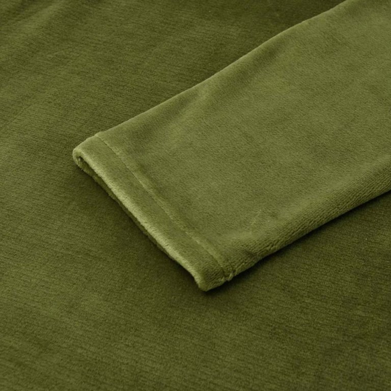 accessorize moss green super soft hooded blanket small/medium