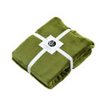 accessorize moss green super soft hooded blanket small/medium