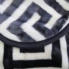 bloomington 800gsm greek key charcoal winter premium quality 1 ply mink blanket double