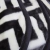 bloomington 800gsm greek key charcoal winter premium quality 1 ply mink blanket double