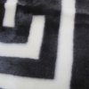bloomington 800gsm greek key charcoal winter premium quality 1 ply mink blanket double