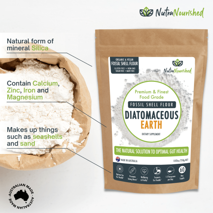 fossil shell flour powder food grade diatomaceous earth 250g fossil shell flour powder food grade diatomaceous earth 250g