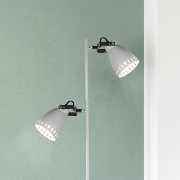audrey floor lamp white