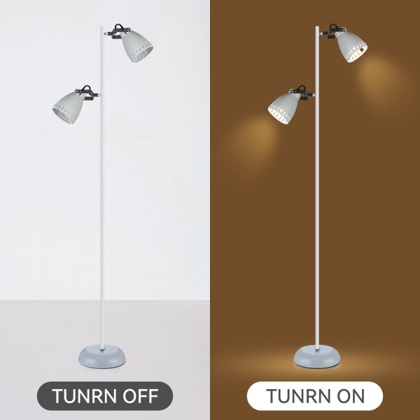 audrey floor lamp white