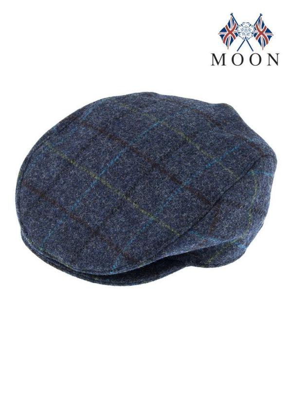 dents abraham moon tweed flat cap wool ivy hat driving cabbie quilted 1 3038 blue medium