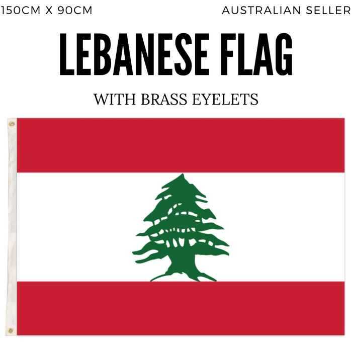 2x lebanon lebanese country flags heavy duty outdoor 150cm x 90cm 2x lebanon lebanese country flags heavy duty outdoor 150cm x 90cm