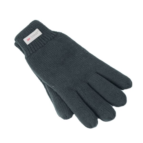 dents 3m thinsulate gloves snow ski knitted polar fleece thermal plain winter charcoal