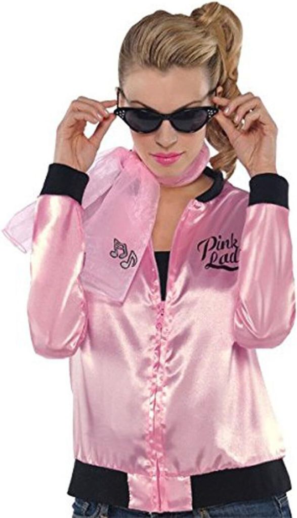 3x grease pink ladies party costume jacket sandy rizzo 50s satin shirt halloween officially licensed 3x grease pink ladies party costume jacket sandy rizzo 50s satin shirt halloween officially licensed