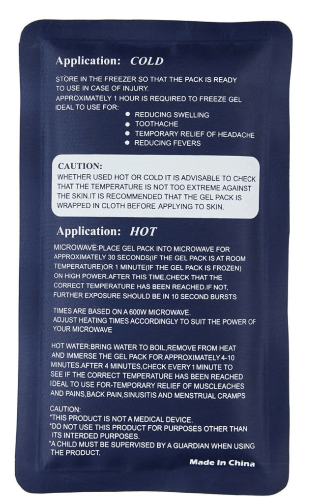 hot cold pack reusable first aid ice heat gel packs microwaveable pain relief