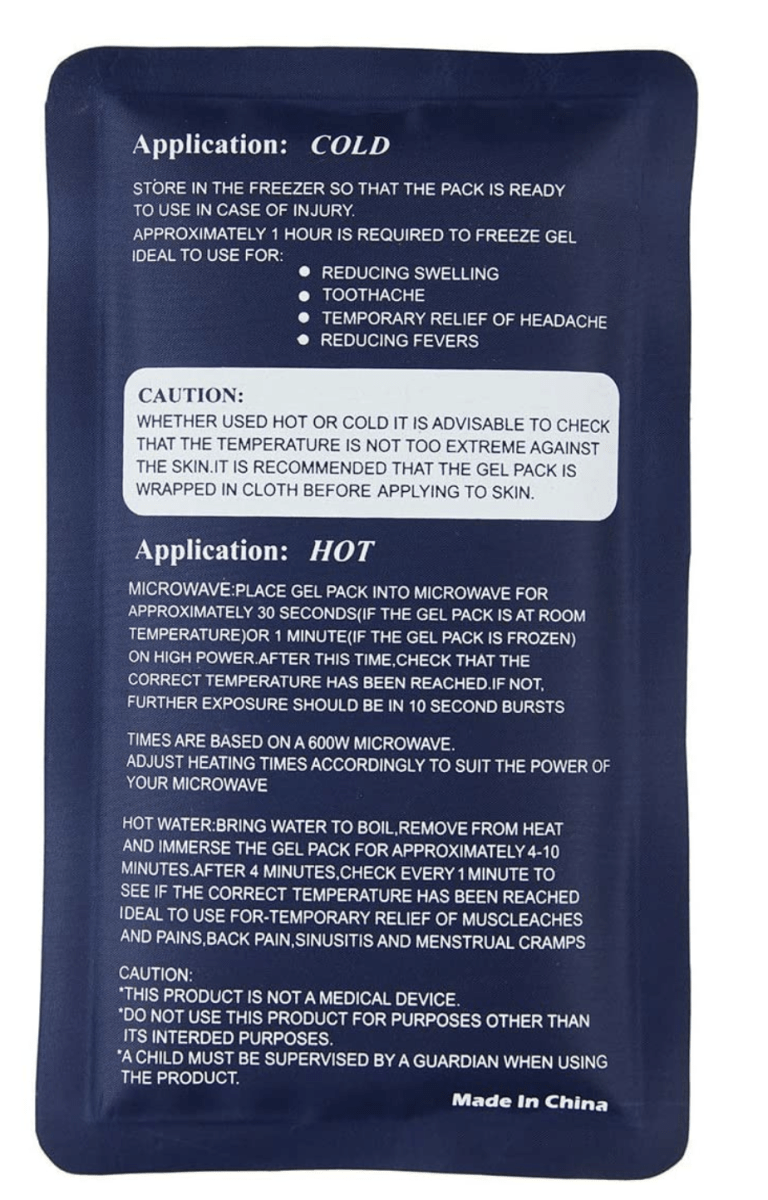 hot cold pack reusable first aid ice heat gel packs microwaveable pain relief