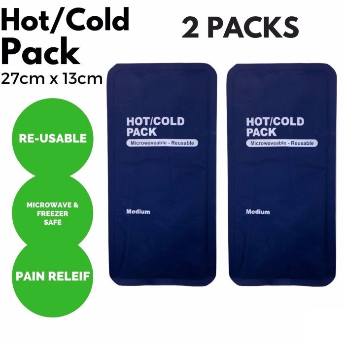 2x hot cold pack first aid reusable ice heat gel packs microwaveable relief 2x hot cold pack first aid reusable ice heat gel packs microwaveable relief