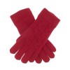 dents womens cable knit gloves in berry