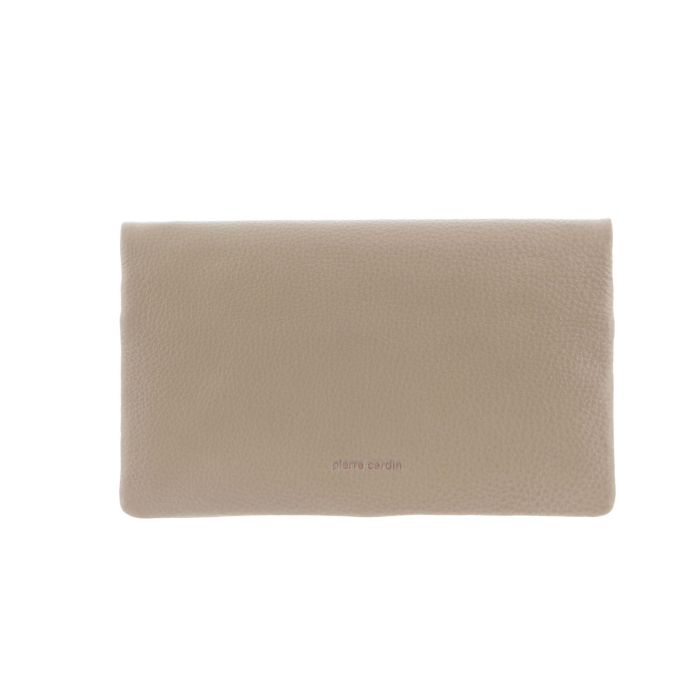 v563 pc 10842 blush 174030 00.jpg Beige leather Pierre Cardin clutch wallet