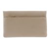 pierre cardin ladies womens genuine leather bi fold rfid purse wallet blush Beige leather clutch with gold zipper detail