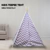 giant cotton canvas kids teepee wigwam children pretend play tent indoor outdoor party purple