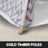 giant cotton canvas kids teepee wigwam children pretend play tent indoor outdoor party purple