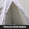 giant cotton canvas kids teepee wigwam children pretend play tent indoor outdoor party purple