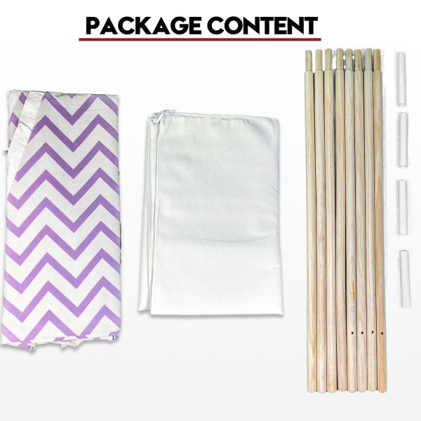 giant cotton canvas kids teepee wigwam children pretend play tent indoor outdoor party purple