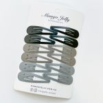 Mango Jelly snap hair clips on display card
