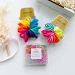 daycare happy colour bundle Colourful hair ties and mini rubber bands set