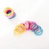 mango jelly kids hair ties (3cm) classic summer bright twin pack Colourful elastic hair ties on white background