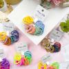 mango jelly kids hair ties (3cm) classic forest one pack Colourful elastic hair ties on display cards