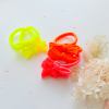 v659 ht metalfree bow 1p npink 202511101925 00.jpg Neon bow hair ties on white background