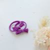 Purple bow headbands with heart confetti