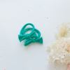 handmade simple bow metal free hair ties pop 1 pairs yellow Teal bow headbands with dried flowers