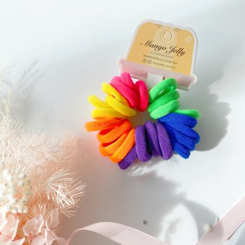 v659 metalfree 3cm 24p retro 1 m 160938 00.jpg Rainbow hair ties on Mango Jelly card