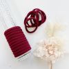 v659 metalfree 4cm 10p sk sk maroon 1 m 160711 00.jpg Maroon elastic hair ties on clear holder