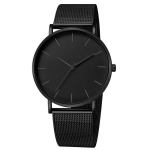 nneoba mens ultra thin magnetic bracelet quartz watch all black slim mesh steel nneoba mens ultra thin magnetic bracelet quartz watch all black slim mesh steel
