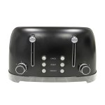 bonzachef multitoast plus 4 slice popup toaster with ceramic heating element