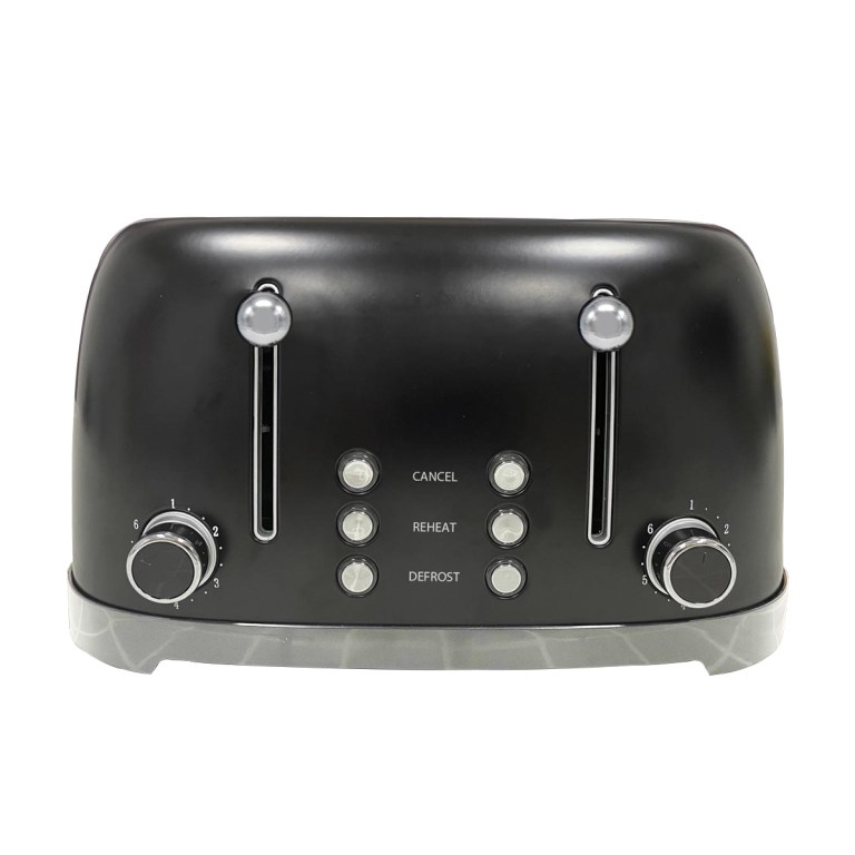 bonzachef multitoast plus 4 slice popup toaster with ceramic heating element