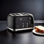 bonzachef multitoast plus 4 slice popup toaster with ceramic heating element