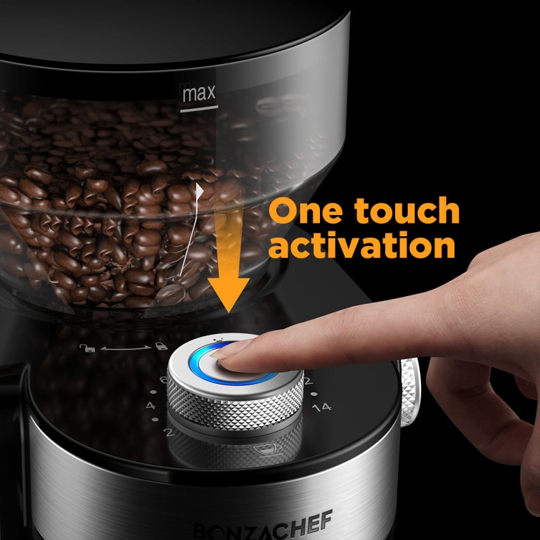 bonzachef perfect grind 2 electric coffee grinder