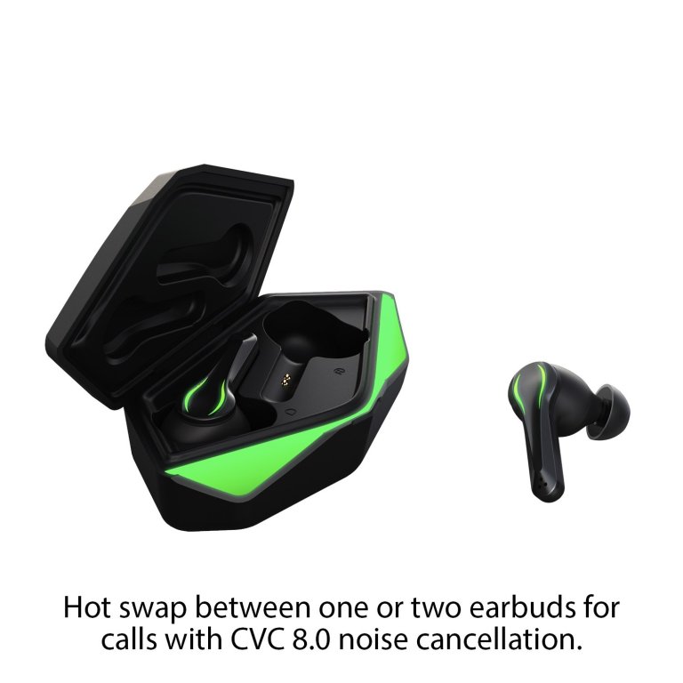 matte black nuraboost edge ultra low latency bluetooth 5.0 gaming true wireless earbuds free au/nz shipping