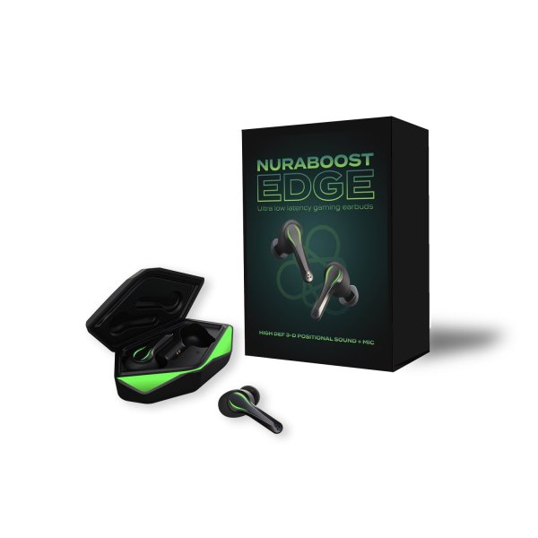 matte black nuraboost edge ultra low latency bluetooth 5.0 gaming true wireless earbuds free au/nz shipping matte black nuraboost edge ultra low latency bluetooth 5.0 gaming true wireless earbuds free au/nz shipping