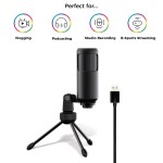 sonictrek studio streaming podcaster usb microphone with desk tripod sonictrek studio streaming podcaster usb microphone with desk tripod