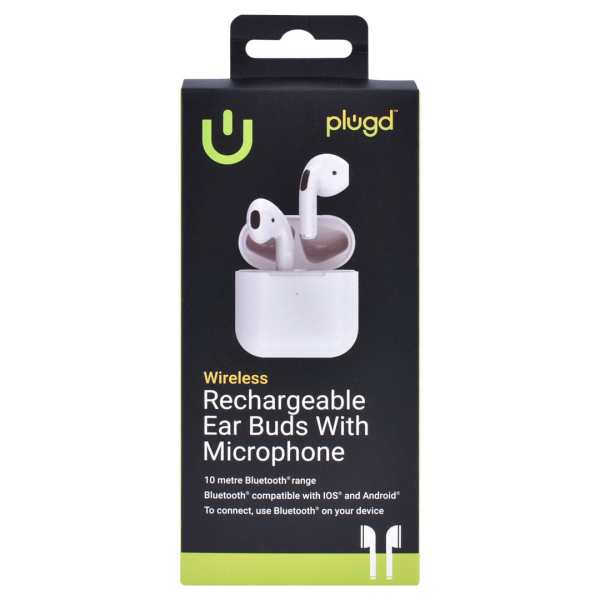 plugd bluetooth rechargeable ear buds with microphone plugd bluetooth rechargeable ear buds with microphone