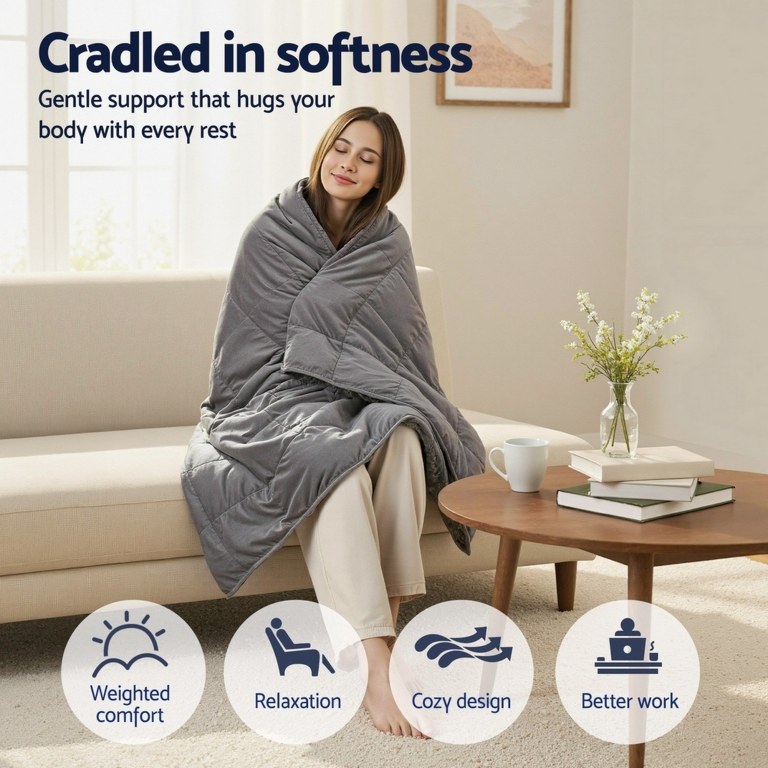 giselle bedding weighted blanket fleece sherpa heavy blanket 4.5kg giselle bedding weighted blanket fleece sherpa heavy blanket 4.5kg