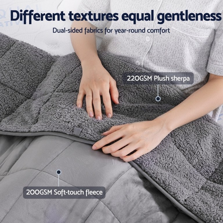 giselle bedding weighted blanket fleece sherpa heavy blanket 4.5kg giselle bedding weighted blanket fleece sherpa heavy blanket 4.5kg