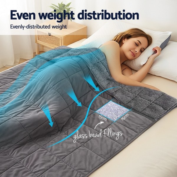 giselle bedding weighted blanket fleece sherpa heavy blanket 4.5kg giselle bedding weighted blanket fleece sherpa heavy blanket 4.5kg
