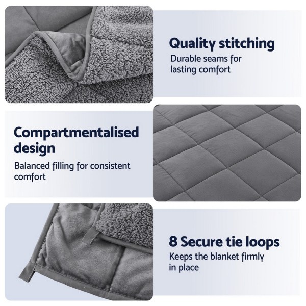 giselle bedding weighted blanket fleece sherpa heavy blanket 4.5kg giselle bedding weighted blanket fleece sherpa heavy blanket 4.5kg