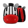 zebra plush toddler backpack 1 5d4a4a4a 4789 4a8a 84e7 77301b346cec.jpg Plush zebra children's backpack with red pocket