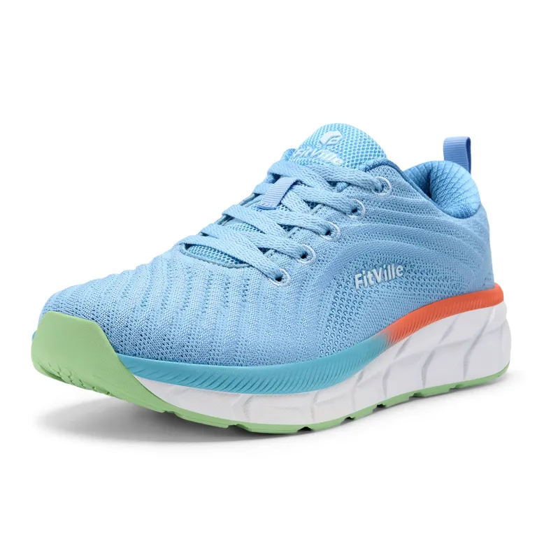 Fitville Women's Sports Shoes Breathable Wide Walking Rnning Jogging Shoes for Women Casual Sneakers Lightweight Comfortable